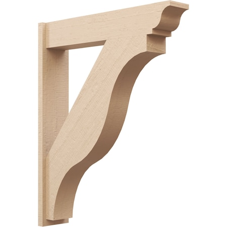 Ekena Millwork 7 1/2-in W x 36-in D x 44-in H Funston Trad Rough Cedar Woodgrain TimberThane Outlooker, Primed Tan OUTUR075X36X44FST04RCPR